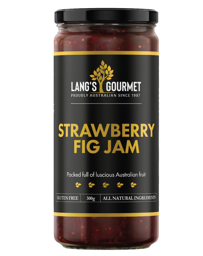 Lang's Gourmet Strawberry Fig Jam 300g