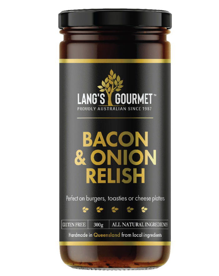 Lang's Gourmet Bacon and Onion Relish 300g