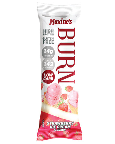 Maxine's Burn Bar Strawberry Ice Cream 40g