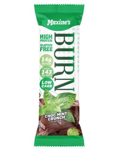 Maxine's Burn Bar Choc Mint Crunch 40g