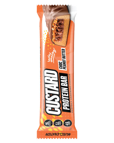 Muscle Nation Protein Custard Bar Choc Peanut 60g