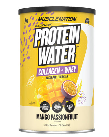 Muscle Nation Protein Water Powder Mango Passionfruit 300g