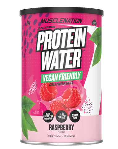 Muscle Nation Plant Based Protein Water Powder Raspberry 250g