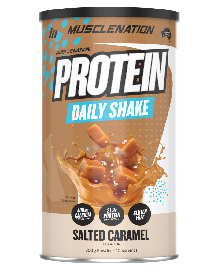 Muscle Nation Custard Plant Protein Powder Salted Caramel 400g