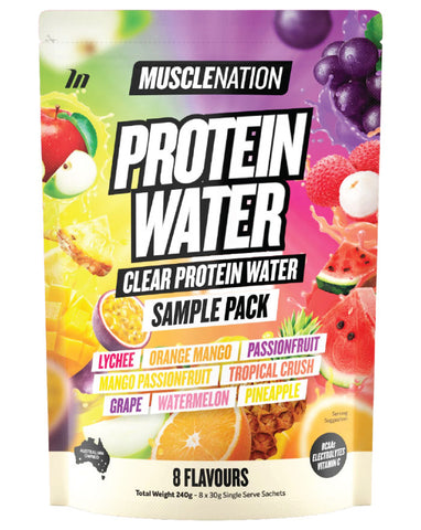 Muscle Nation Protein Water Sampler Pack 240g