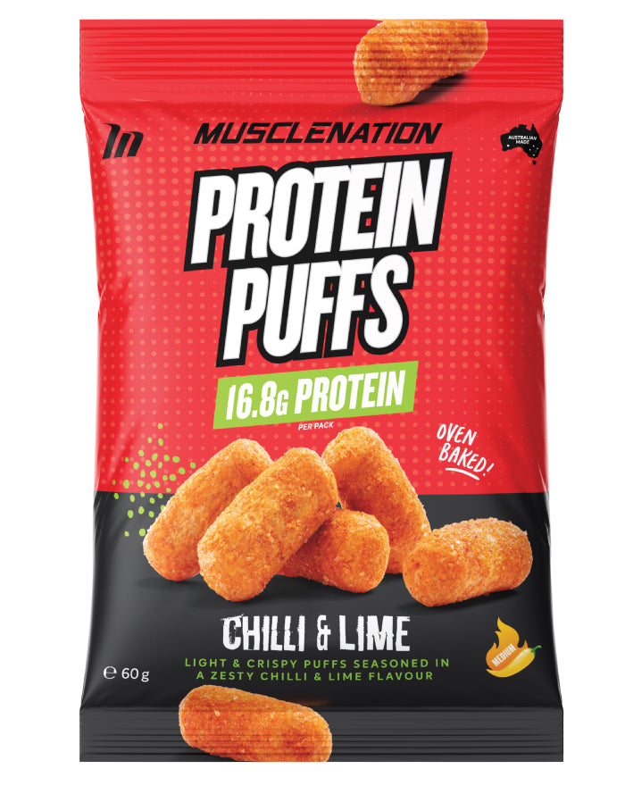 Muscle Nation Protein Puffs Chilli Lime 60g