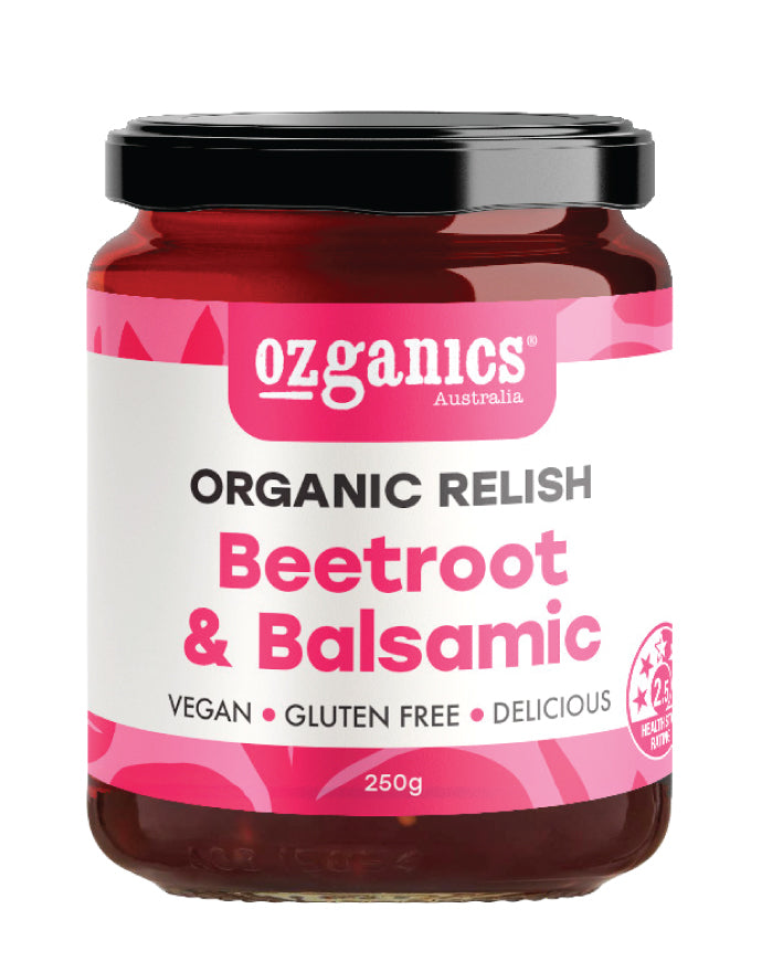 Ozganics Organic Relish Beetroot & Balsamic 250g