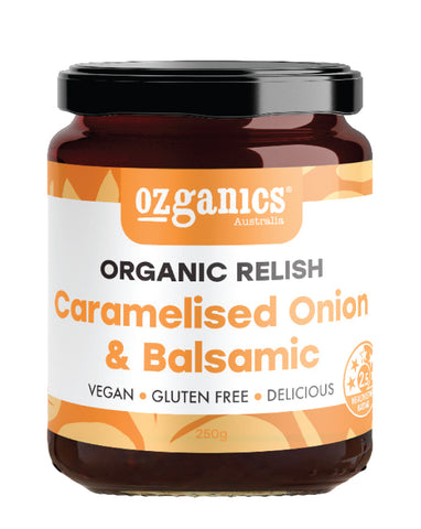 Ozganics Organic Relish Caramelised Onion & Balsamic 250g
