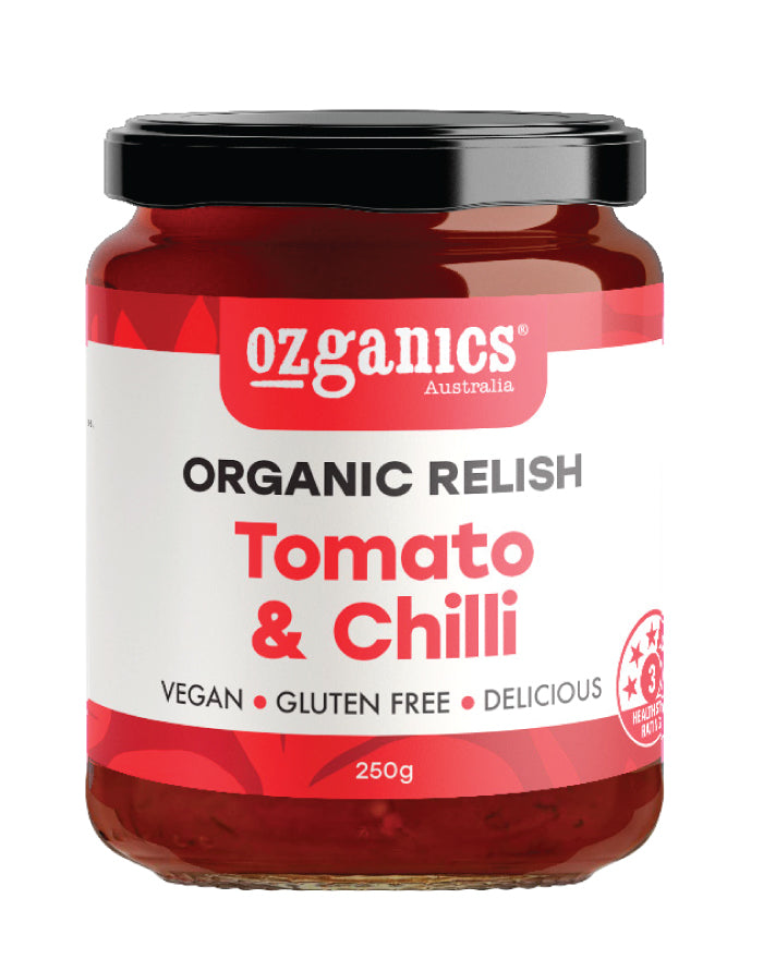 Ozganics Organic Relish Tomato & Chilli 250g