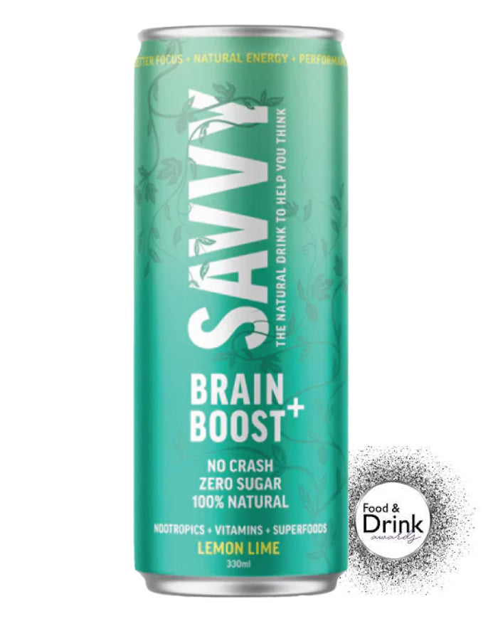 SAVVY Brain Boost - Lemon Lime 330ml