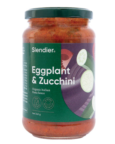 Slendier Organic Eggplant & Zucchini Pasta Sauce 340g
