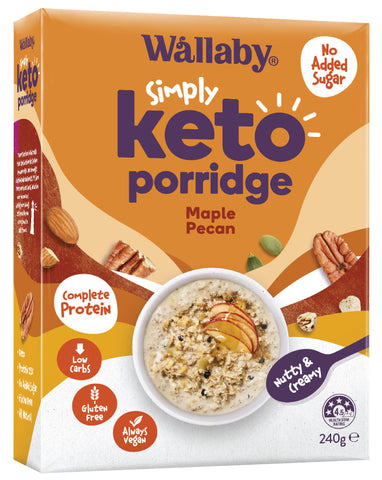 Wallaby Simply KETO Maple Pecan Porridge 240g