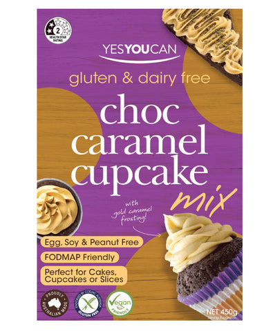YesYouCan Choc Caramel Cupcake Mix 450g