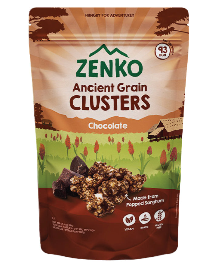 Zenko Ancient Grain Clusters Chocolate 40g