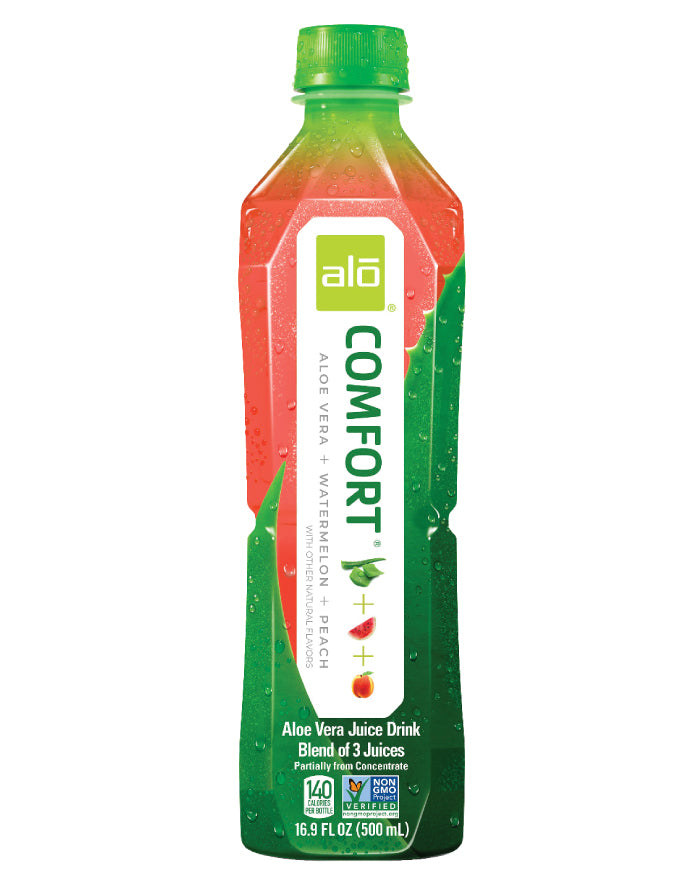ALO Comfort Watermelon and Peach Aloe Vera Drink 500ml wholesale beverage for Australian retailers