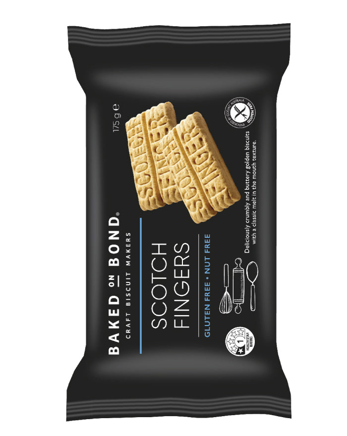 Baked on Bond Gluten Free Cookies Scotch Fingers 175g
