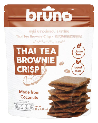 Bruno gluten free Thai Tea brownie crisps 60g healthy snack