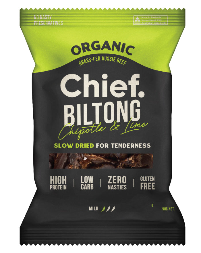 Chief Nutrition Chipotle and Lime Biltong 90g