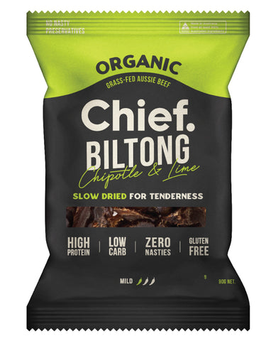 Chief Nutrition Chipotle and Lime Biltong 90g