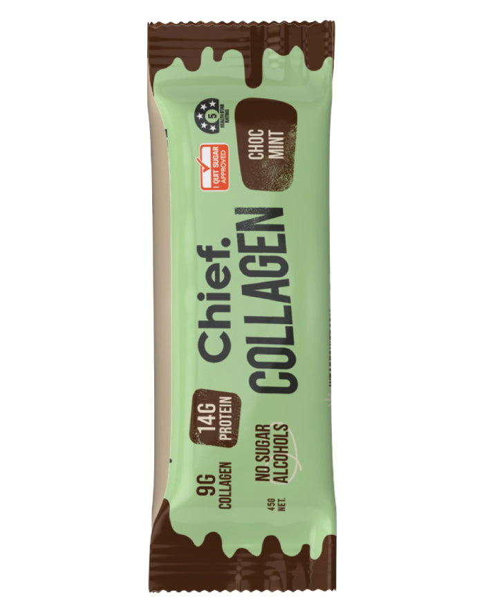 Chief Nutrition Collagen Bar Choc Mint 45g