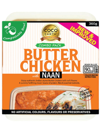 Coco Earth Butter Chicken With Naan 360g product image