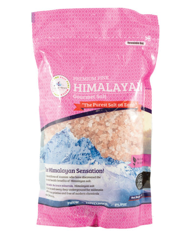 Crystal Mines Himalayan Pink Salt Coarse 1kg premium natural Himalayan gourmet salt