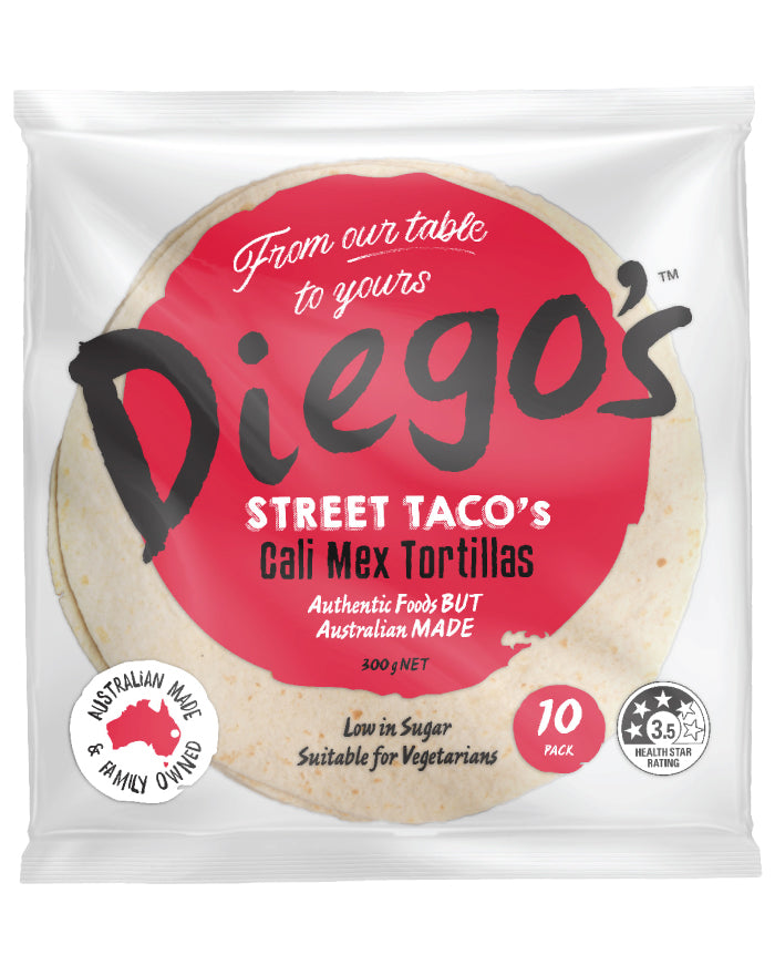 Diego's Street Tacos Cali Mex Tortillas