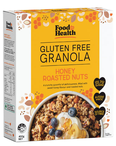 Food for Health Gluten Free Granola Honey Roasted Nut 400g