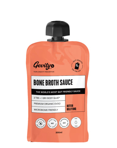 Gevity Rx Bone Broth Sauce Go Pack Better Belly BBQ Sauce 200ml
