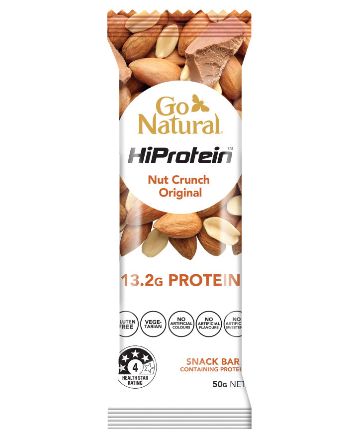 Go Natural HiProtein Bars Nut Crunch Original 50g product image