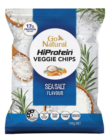 Go Natural HiProtein Probiotic Chips Sea Salt 100g product image