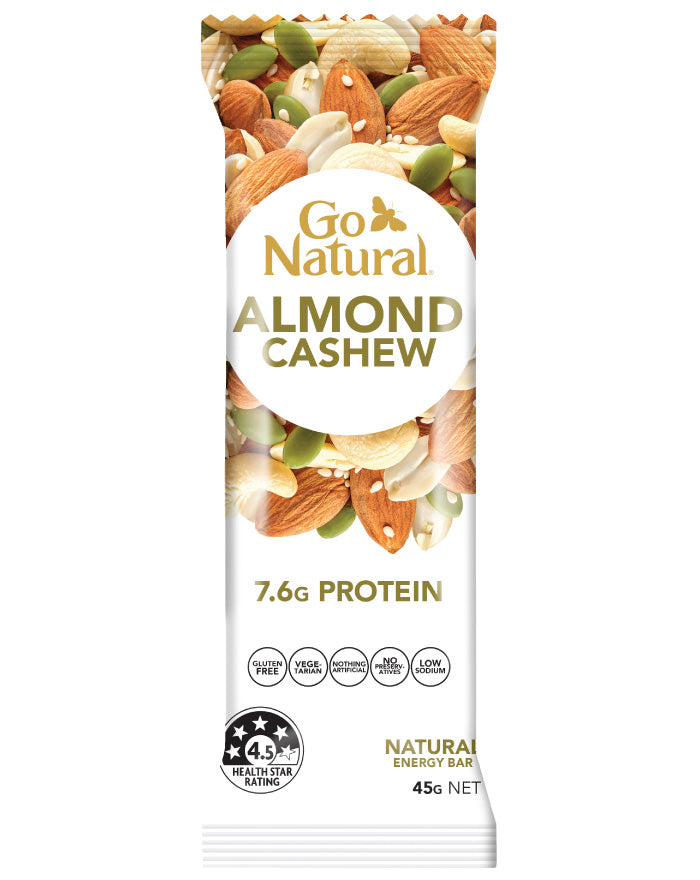 Go Natural Snack Bars Almond Cashew 45g product image
