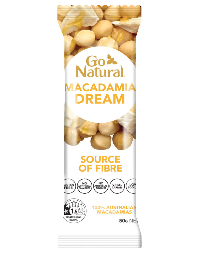 Go Natural Snack Bars Macadamia Dream 50g product image