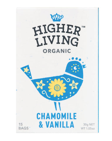 Higher Living Organic Tea Chamomile & Vanilla 30g