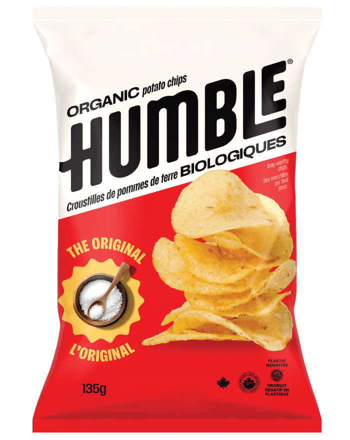 Humble Organic Potato Chips Original 135g organic gluten free vegan chips