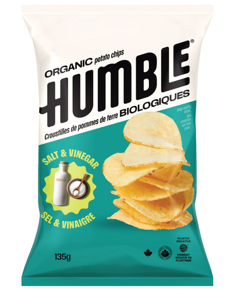 Humble Salt and Vinegar Organic Potato Chips 135g wholesale gluten free vegan potato chips