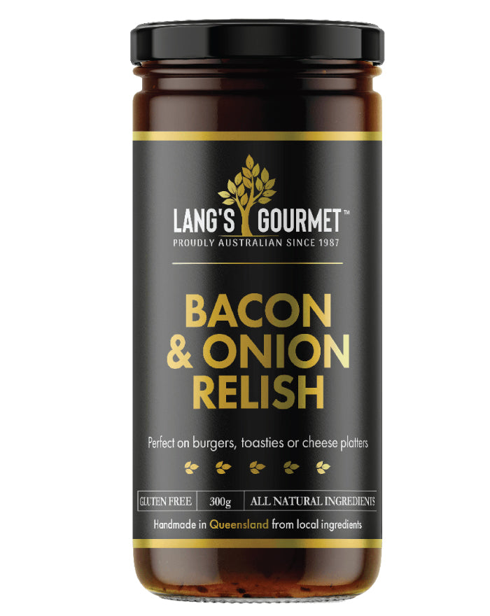 Lang's Gourmet Bacon and Onion Relish 300g | Gourmet Relish