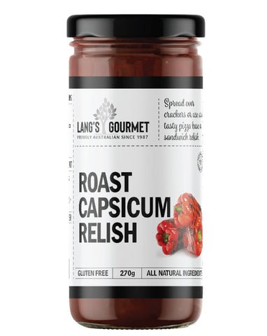 Lang's Gourmet Roast Capsicum Relish 270g | Gourmet Relish