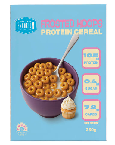 Low Carb Emporium Low Carb Protein Cereal Frosted Hoops 250g