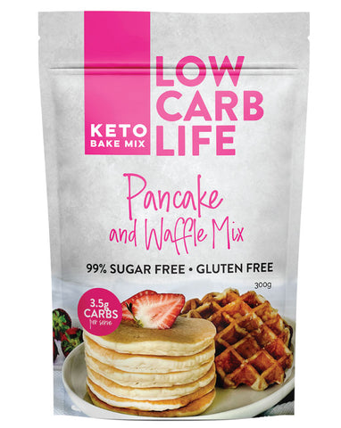 Low Carb Life Pancake and Waffle Mix 300g gluten free keto baking mix