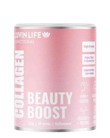 Luvin Life Beauty Boost Collagen 250g VERISOL bioactive collagen peptides gluten free powder