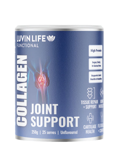 Luvin Life Joint Support Collagen 250g FORTIGEL bioactive collagen peptides gluten free powder