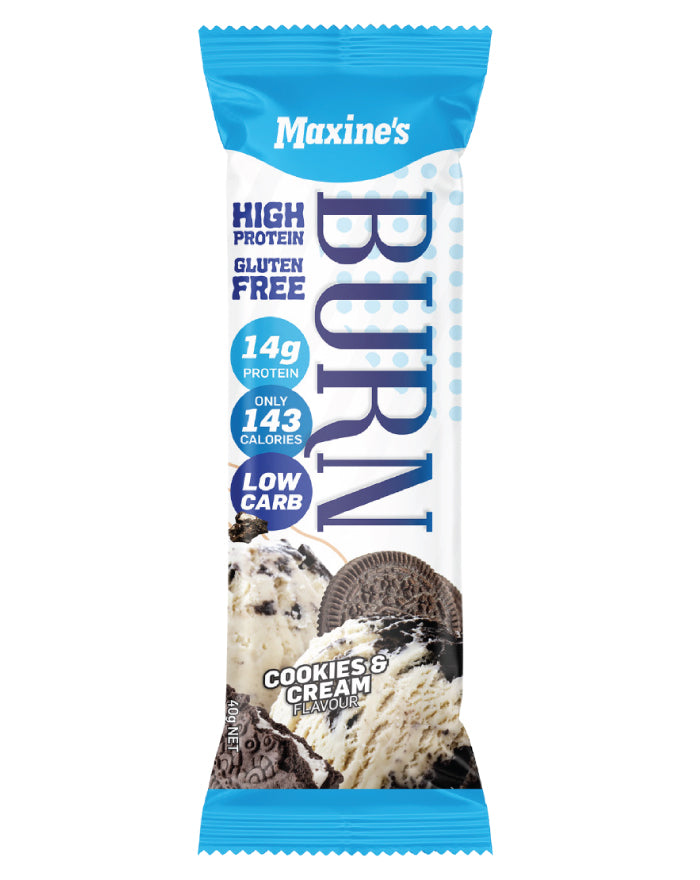 Maxine's Burn Bar Cookies and Cream 40g