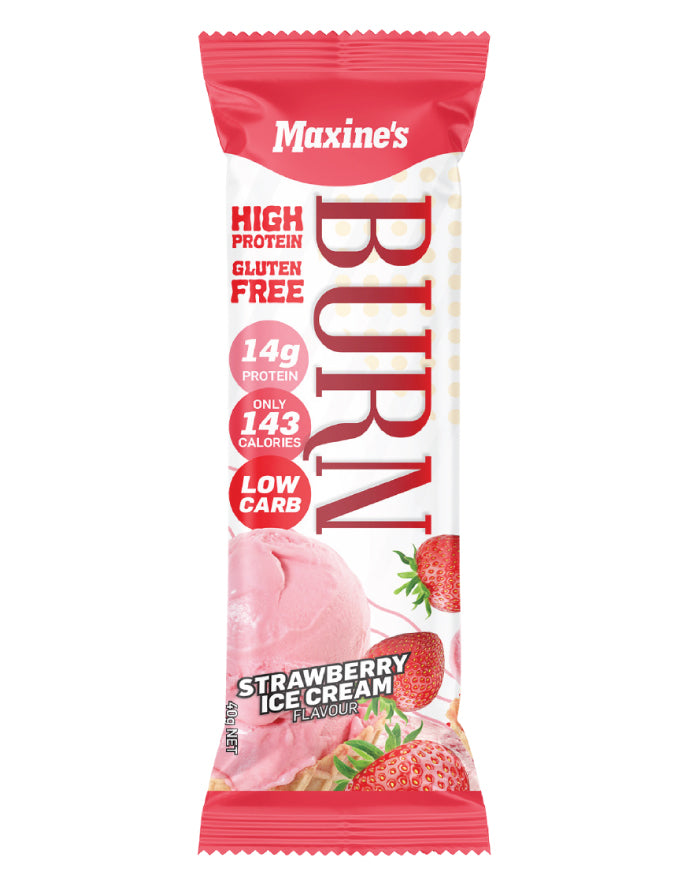 Maxine's Burn Bar Strawberry Ice Cream 40g