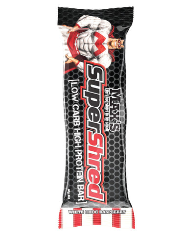 Max's Super Shred Low Carb Bar White Choc Raspberry 60g