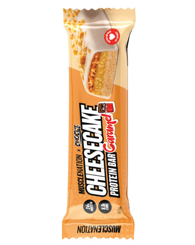 Muscle Nation Cheesecake Protein Bar Caramel 50g product image