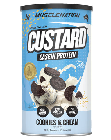 Muscle Nation Custard Protein Powder Cookies & Cream 400g product image