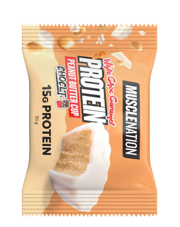 Muscle Nation Peanut Butter Cup White Choc Caramel 50g product image