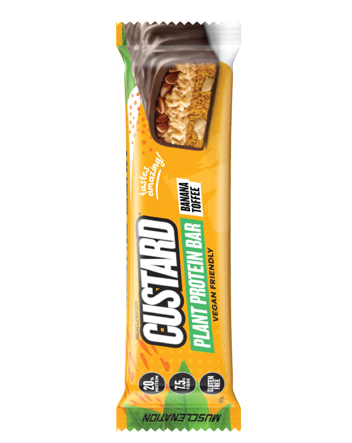 Muscle Nation Plant Protein Custard Bar Banana Toffee 50g product image