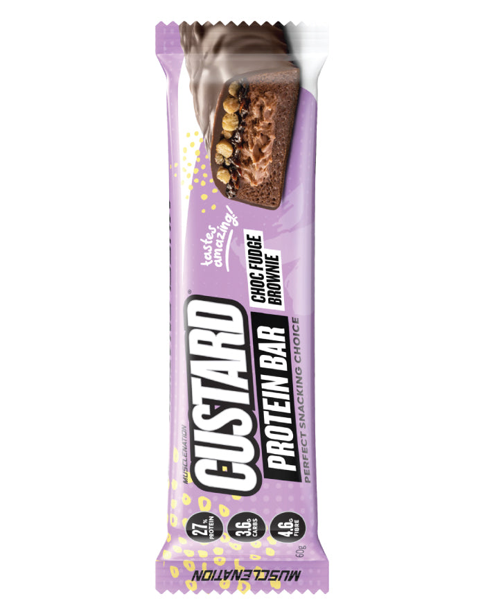 Muscle Nation Protein Custard Bar Choc Fudge Brownie 60g product image